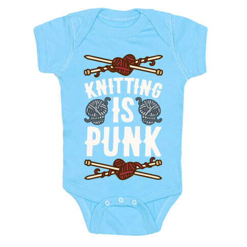 Knitting Is Punk Baby One-Piece