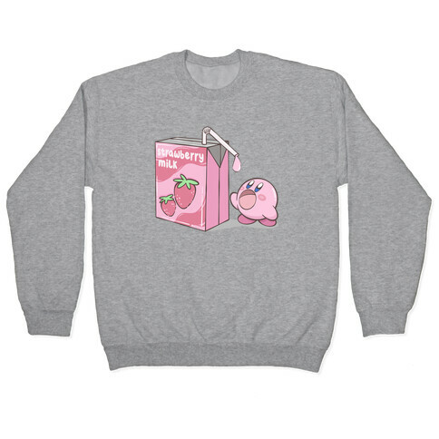 Strawberry Milk Kirby Parody Pullover