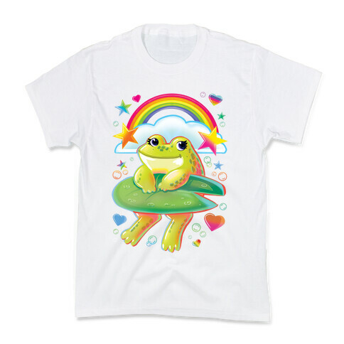 90's Rainbow Frog Kids T-Shirt