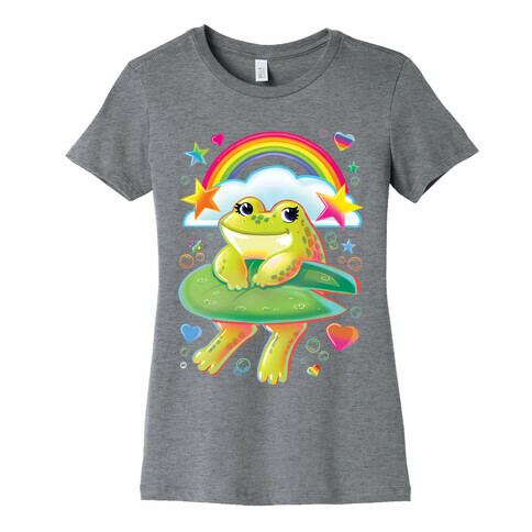 90's Rainbow Frog Womens T-Shirt