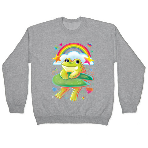 90's Rainbow Frog Pullover