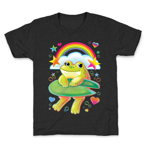 90's Rainbow Frog Kids T-Shirt