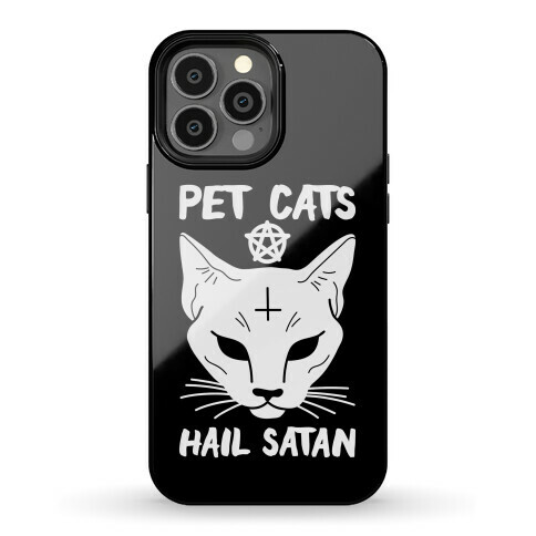 Pet Cats Hail Satan Sphynx Phone Case
