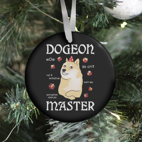 Dogeon Master Doge DM Ornament