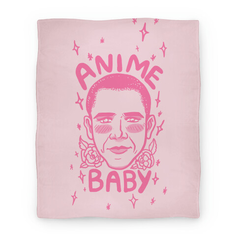 Anime Baby Obama Blanket