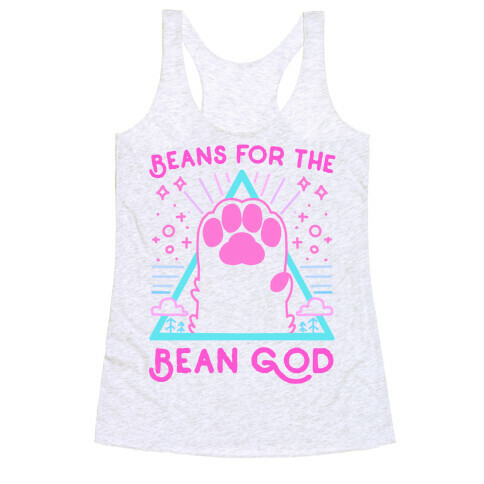 Beans For The Bean God Racerback Tank Top