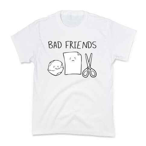 Bad Friends Parody (black) Kids T-Shirt