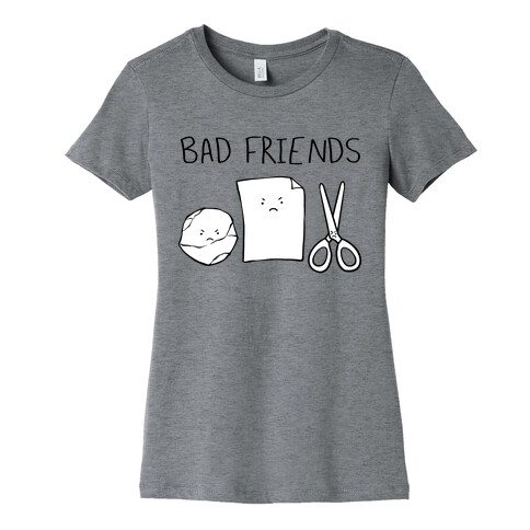 Bad Friends Parody (black) Womens T-Shirt