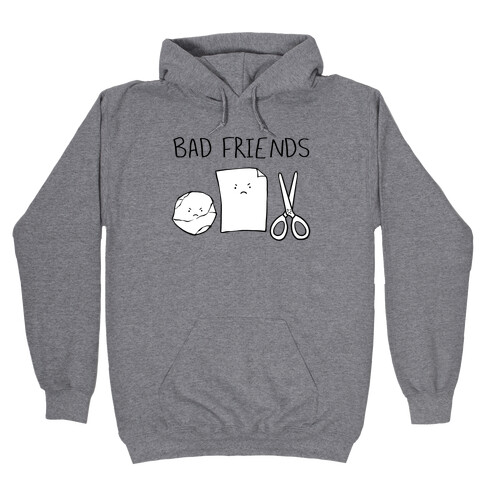 Bad Friends Parody (black) Hooded Sweatshirt