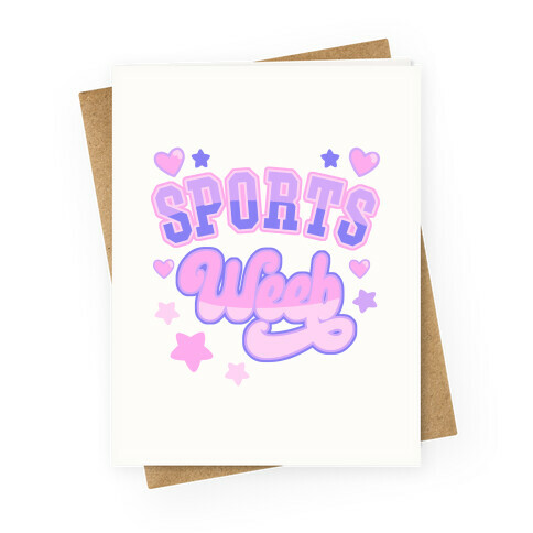 Sports Weeb Greeting Card