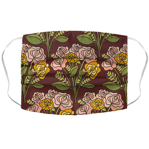 Vulva Bouquet Accordion Face Mask