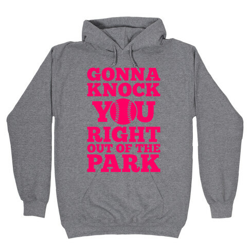 Gonna Knock You Right Out Of The Park Hooded Sweatshirt
