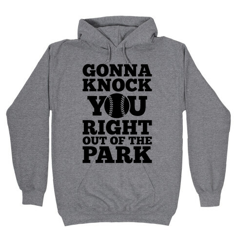 Gonna Knock You Right Out Of The Park Hooded Sweatshirt