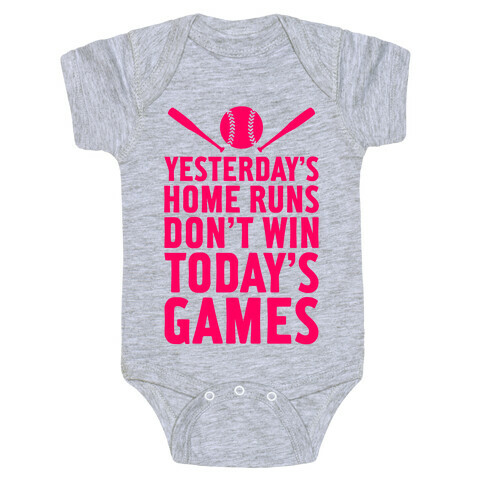 Yesterday's Home Runs Baby One-Piece