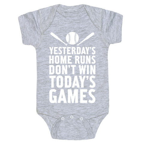 Yesterday's Home Runs Baby One-Piece