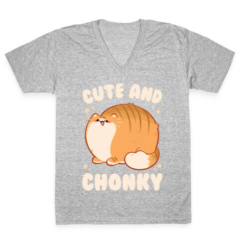 Cute and Chonky V-Neck Tee Shirt