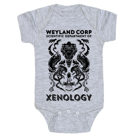 Weyland Corp Scientific Department Of Xenology Baby One-Piece