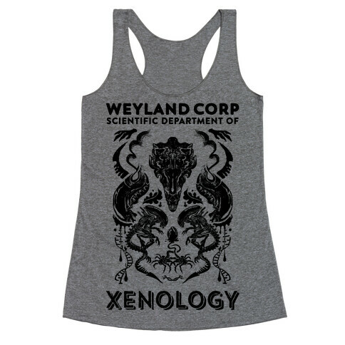Weyland Corp Scientific Department Of Xenology Racerback Tank Top
