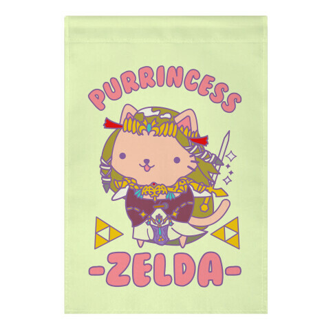 Purrincess Zelda Garden Flag