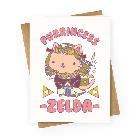 Purrincess Zelda Greeting Card