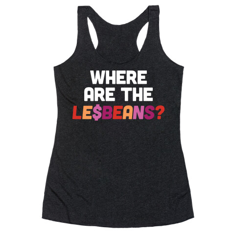 Where Are The Le$Beans? Racerback Tank Top