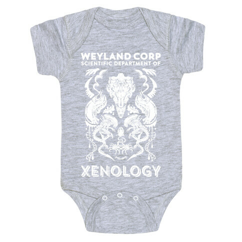 Weyland Corp Scientific Department Of Xenology Baby One-Piece