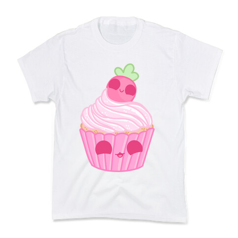 Kawaii Strawberry Cupcake Kids T-Shirt