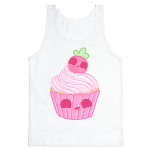 Kawaii Strawberry Cupcake Tank Top