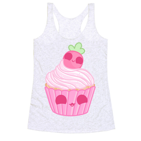 Kawaii Strawberry Cupcake Racerback Tank Top