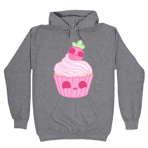 Kawaii Strawberry Cupcake Hooded Sweatshirt