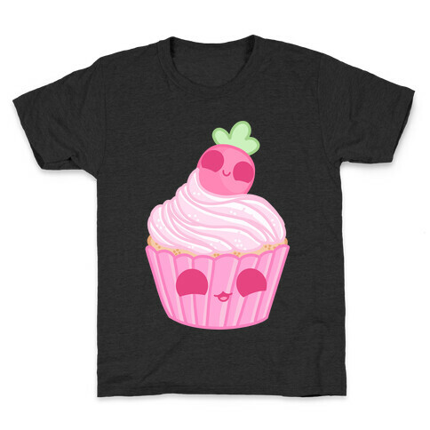 Kawaii Strawberry Cupcake Kids T-Shirt