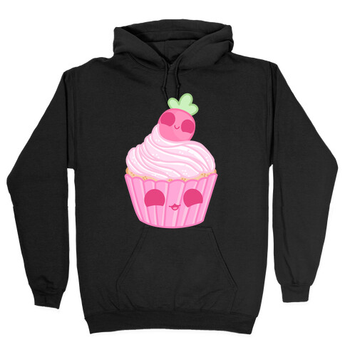 Kawaii Strawberry Cupcake Hooded Sweatshirt