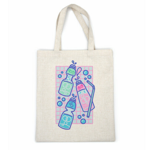 NSFW Pastel Penis Ramune Soda Bottles Casual Tote