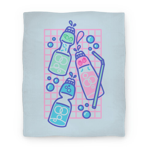 NSFW Pastel Penis Ramune Soda Bottles Blanket