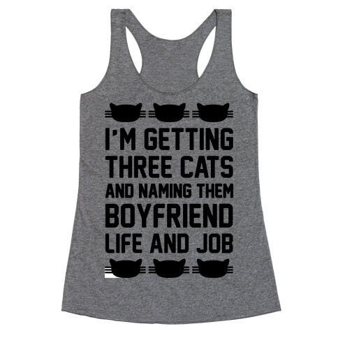 Boyfriend Life And Job Racerback Tank Top