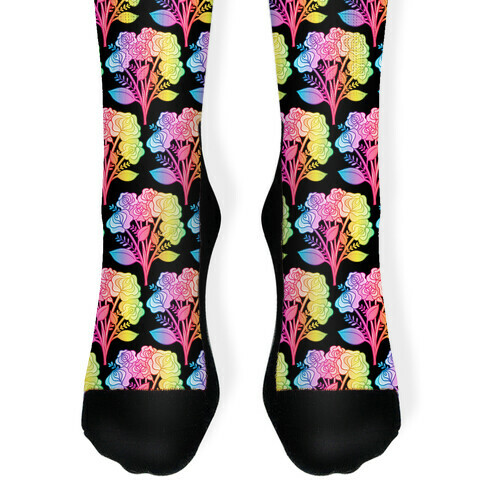 Rainbow Vulva Bouquet Sock