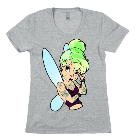 Punk Tinkerbell Womens T-Shirt
