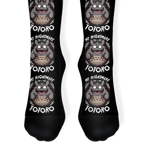 My Nightmare Totoro Sock