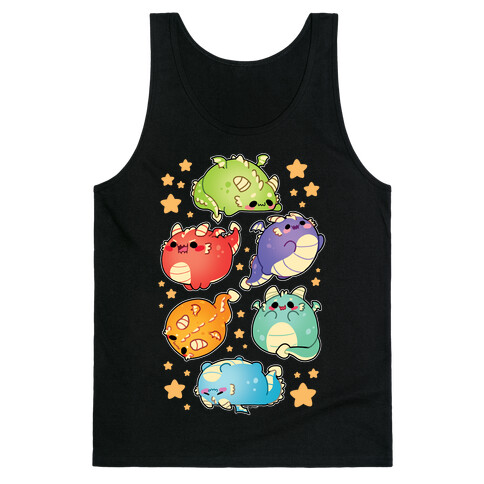 Kawaii Dragons Pattern Tank Top