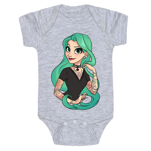 Punk Rapunzel Baby One-Piece