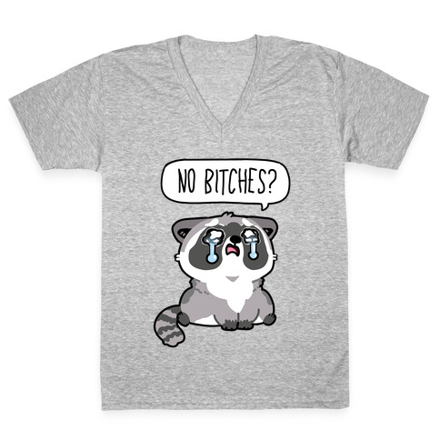 No Bitches? V-Neck Tee Shirt