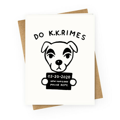 Do K.K.rimes KK Slider Parody Greeting Card