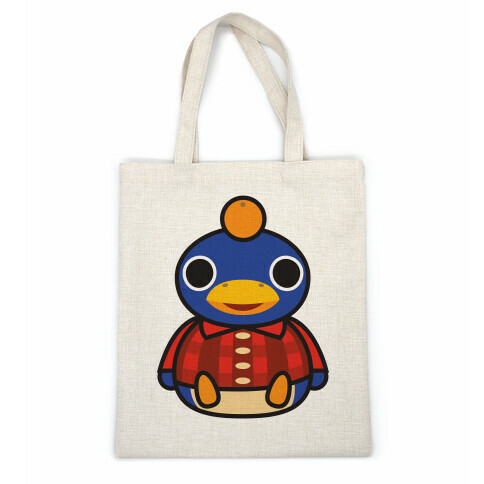 Roald Sitting With An Orange On His Head (Animal Crossing) Casual Tote