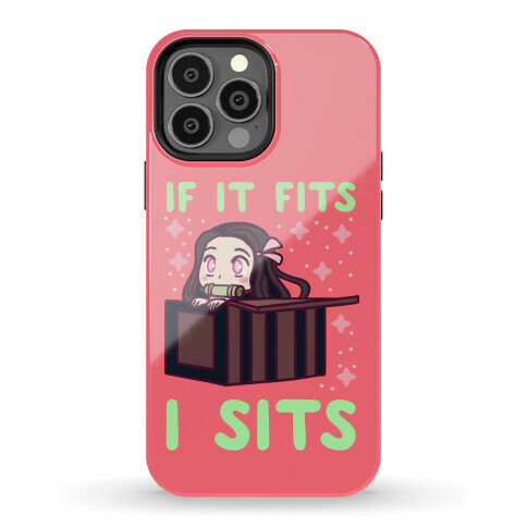 If It Fits, I Sits (Nezuko) Phone Case