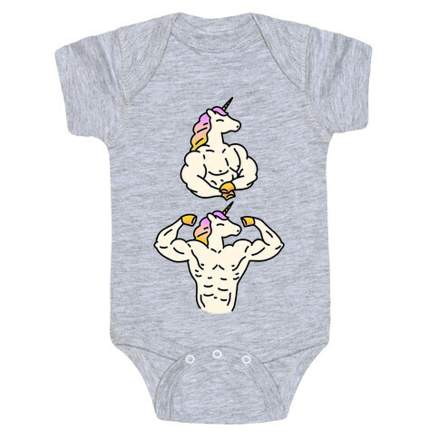 Majestic Buff Unicorn Baby One-Piece