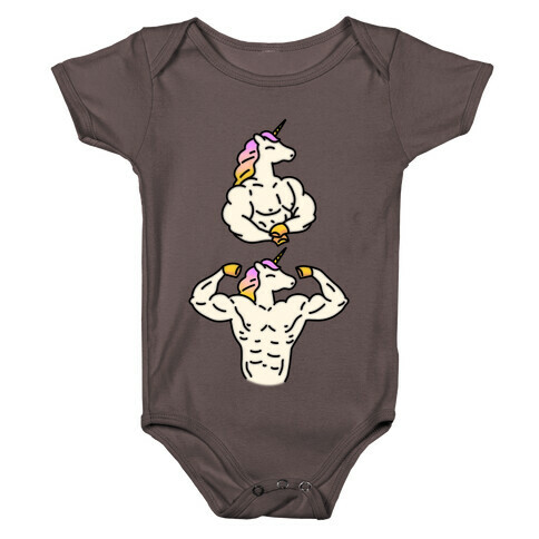 Majestic Buff Unicorn Baby One-Piece