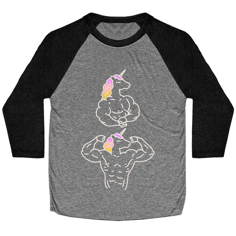 Majestic Buff Unicorn Baseball Tee