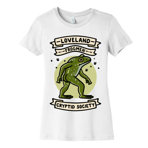 Loveland Frogmen Cryptid Society Womens T-Shirt