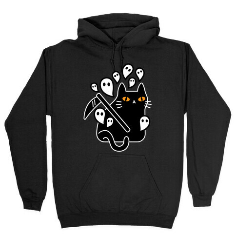 Nine Lives Reaper Cat Hooded Sweatshirt