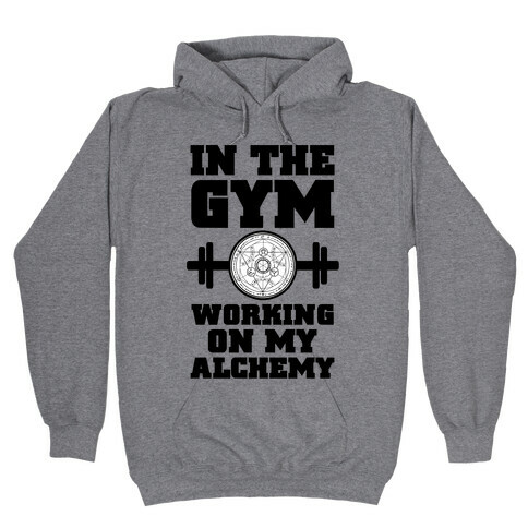 In the Gym Working on my Alchemy Hooded Sweatshirt